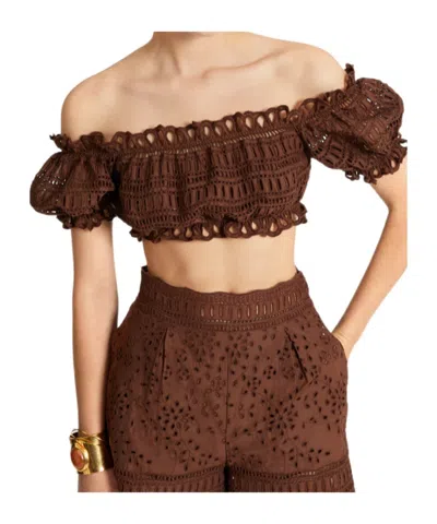 Ermanno Scervino Off-shoulder Cropped Top