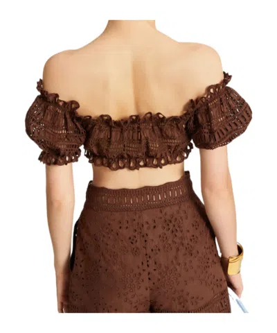 Ermanno Scervino Off-shoulder Cropped Top
