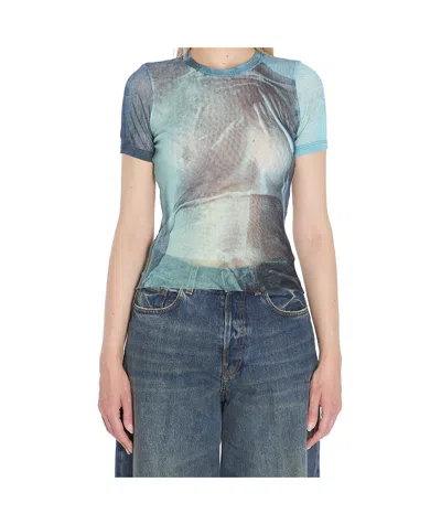 Jean Paul Gaultier Water Baby Tee Woman Indigo