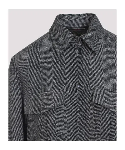 Ermanno Scervino Grey Tailored Shirt With Classic Collar In Gray
