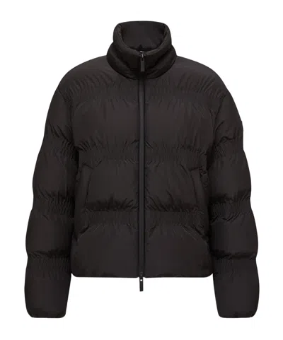 Moncler Doudoune Courte Matelassée À Fronces Ravignan In Black