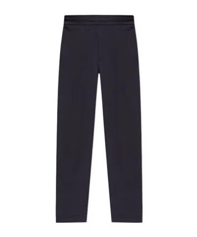 Moncler Elastic Waist Track Pants In Black