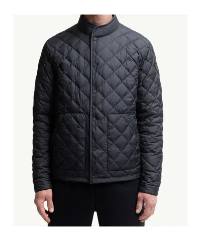 Moncler Doudoune Courte À Matelassage En Losanges Oise In Blue