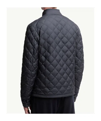 Moncler Doudoune Courte À Matelassage En Losanges Oise In Blue