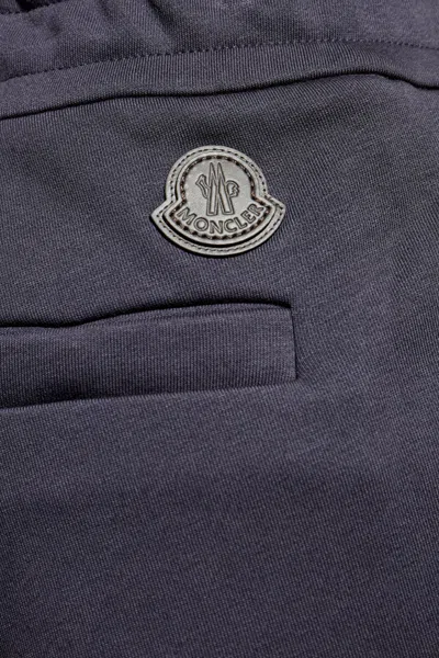 Moncler Elastic Waist Track Pants In Black