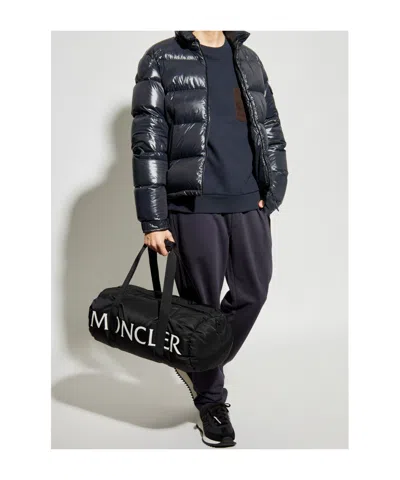 Moncler Elastic Waist Track Pants In Black