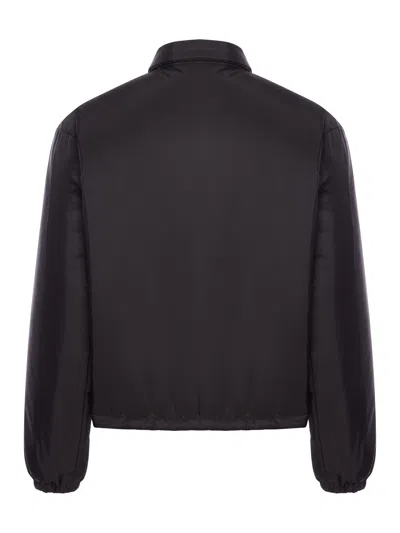 Prada Re-nylon Bomber Jacket In Blue