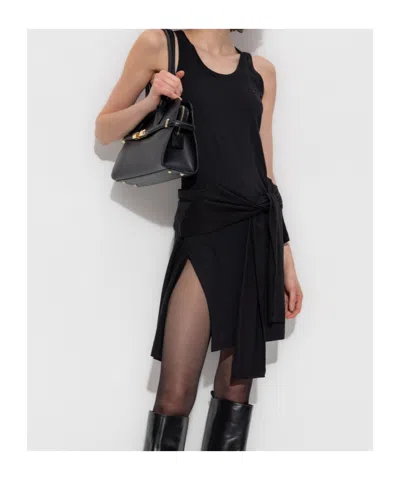 Coperni Round Neck Sleeveless Dress In Black
