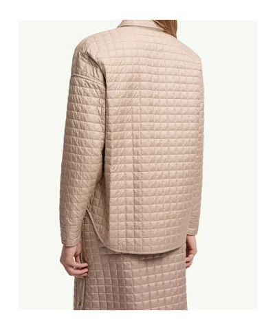 Moncler Reversible Quilted Shirt Jacket In Neutral