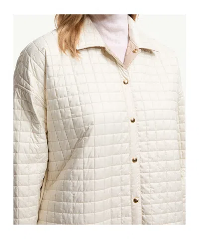 Moncler Reversible Quilted Shirt Jacket In Neutral