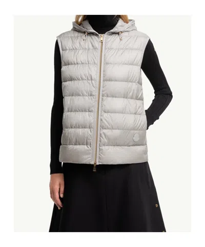 Moncler Reposse Convertible Wool And Cashmere-blend Jacket In Gray