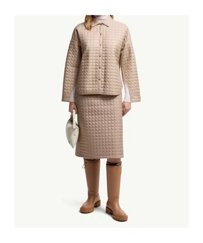 Moncler Reversible Quilted Shirt Jacket In Neutral