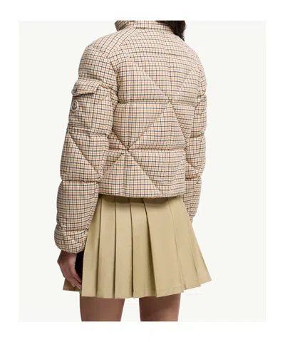 Moncler Long Sleeve Down Jacket In Neutral