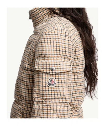 Moncler Long Sleeve Down Jacket In Neutral