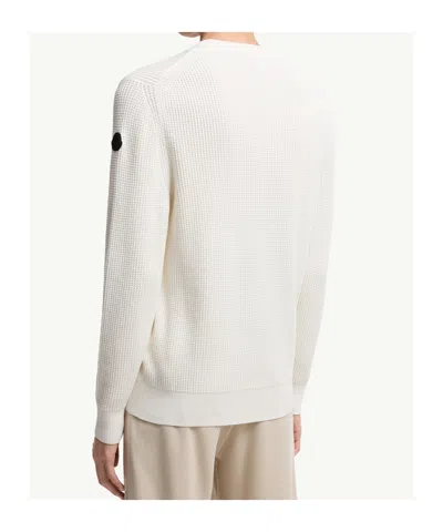 Moncler Waffle-knit Logo-patch Sweater