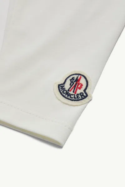 Moncler Elastic Waist Casual Pants In White