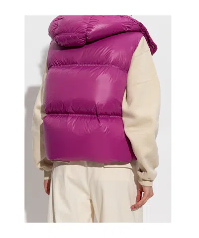 Moncler Sleeveless Down Vest In Purple