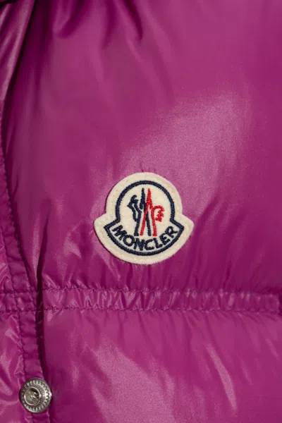 Moncler Sleeveless Down Vest In Purple