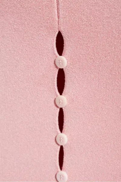 Jacquemus The Sera Strapless Midi Dress In Pink