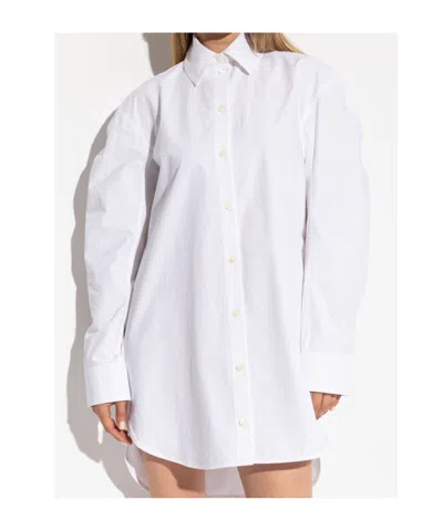 Jacquemus Button-down Shirt Dress In White