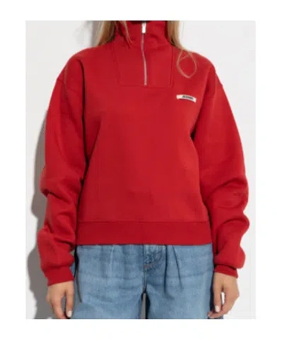 Jacquemus Turtleneck Sweatshirt In Red