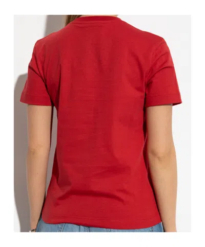 Jacquemus Round Neck Short Sleeve T-shirt In Red