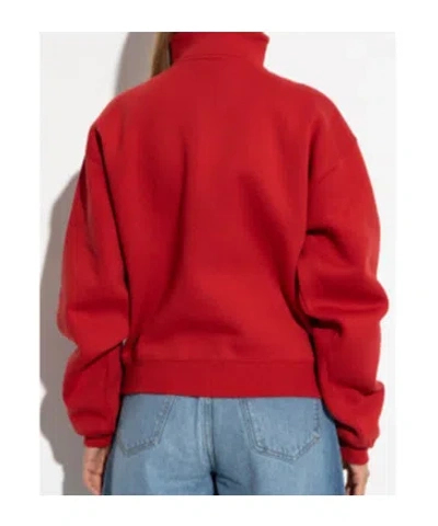 Jacquemus Turtleneck Sweatshirt In Red
