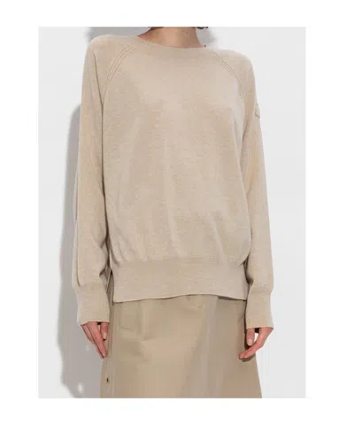 Moncler Long Sleeve Sweatshirt In Neutral