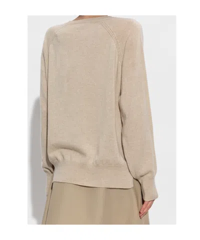 Moncler Long Sleeve Sweatshirt In Neutral