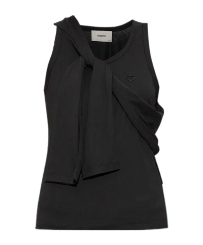Coperni Round Neck Sleeveless Vest In Black
