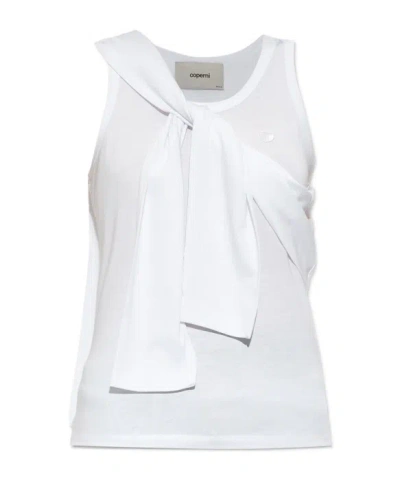 Coperni Top With Tie In White