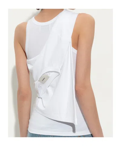 Coperni Top With Tie In White