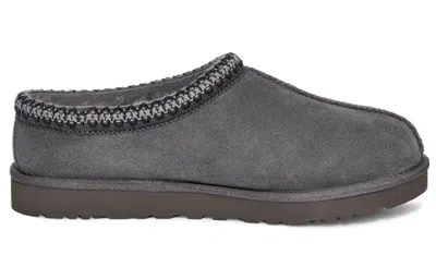 Ugg Tasman Braided-trim Slipper Boots In Gray