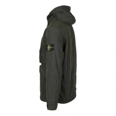 Stone Island David Light-tc Micropile Jacket 'olive' In Green