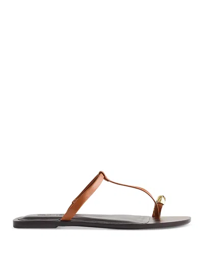Madewell Women's Dessa Thong Sandals In Brown