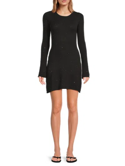 Weworewhat Women's Knit Tie Back Cover-up Minidress