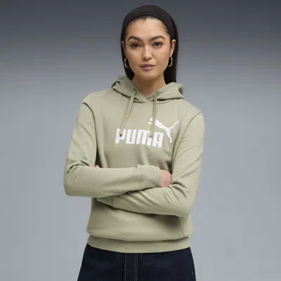 Puma Essentials No. 1 Logo Women's Hoodie In Green