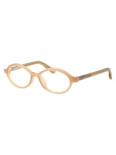 Jacquemus Mink/ Silver/ Optical Acetate Glasses In Neutral