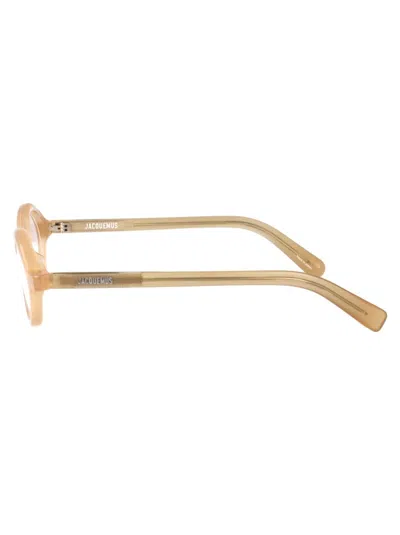 Jacquemus Mink/ Silver/ Optical Acetate Glasses In Neutral