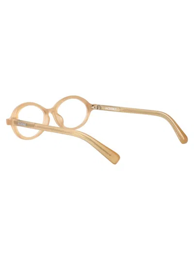 Jacquemus Mink/ Silver/ Optical Acetate Glasses In Neutral