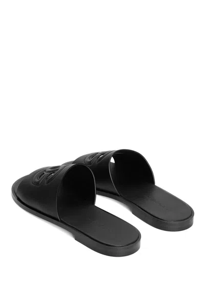 Dolce & Gabbana Sandal With Logo In Gray