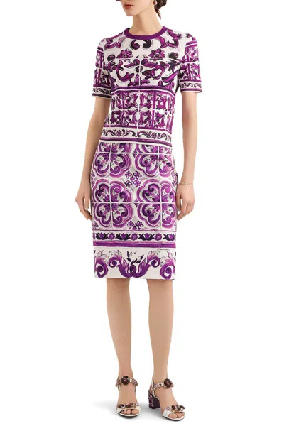 Dolce & Gabbana Graphic T-shirt In Purple