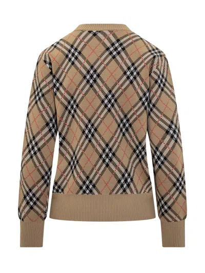 Burberry Archivio Check Sweater In Brown