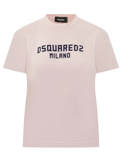 Dsquared2 Timeless Crew Neck T-shirt With Short Sleeves In White