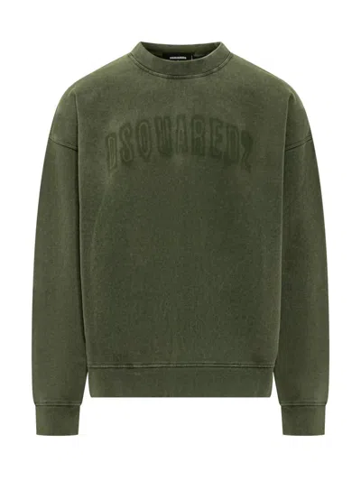 Dsquared2 Logo Printed Crewneck Sweatshirt