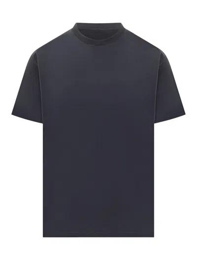 Givenchy Navy Cotton T-shirt With Bold White Logo Print In Blue