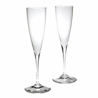 Baccarat Dom Perignon Flute Pair In Transparent