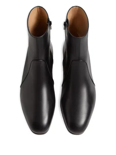 Valentino Garavani Pat Ankle Boots In Black