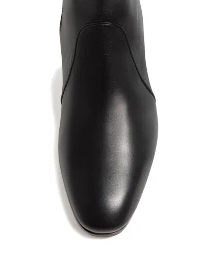 Valentino Garavani Pat Ankle Boots In Black