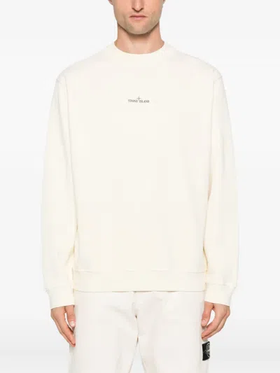 Stone Island Balmain Black Cotton T-shirts And Polos In Neutral